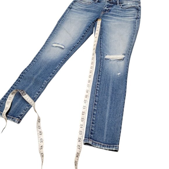 BKE Women’s 30X26 Ankle Mid-Rise Distressed Skinny Jeans Buckle NO SIZE TAG - Picture 15 of 16